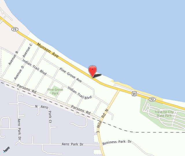 Location Map: 872 Munson Ave. Traverse City, MI 49686